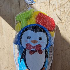 Brand New Penguin Beach Toy Set - Bucket & Spade Set (6 Piece)