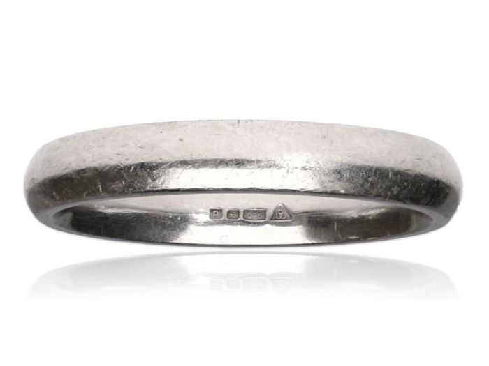 Gents heavy platinum band ring