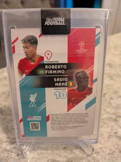 Firmino and Mane Liverpool FC Duos Topps Total Football card /10