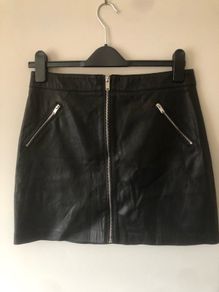 Mango faux leather skirt size M