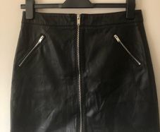 Mango faux leather skirt size M
