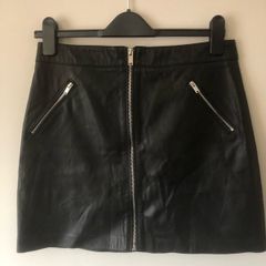 Mango faux leather skirt size M