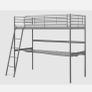 bunk bed with table and mattress Image 2