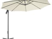 Cantilever Umbrella with Steel Pole 300 cm Sand