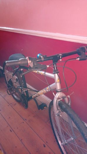 Bike with accessories + 2 new extra inner tubes check photos