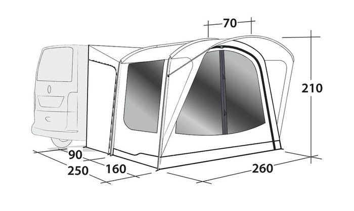 Outwell Waystone 160 Drive Away Awning New
