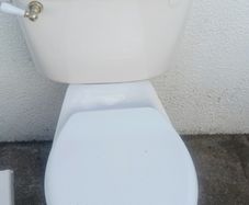 cream toilet