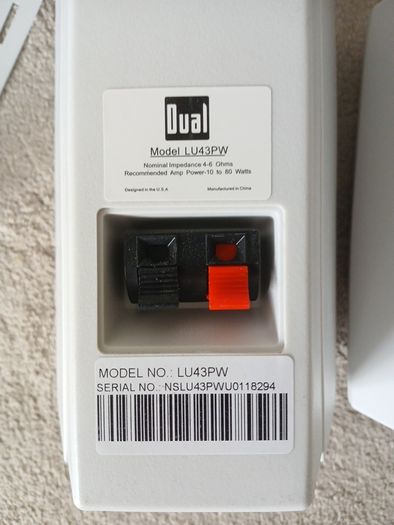 passive speakers 80w 4-6 ohm with wall brackets