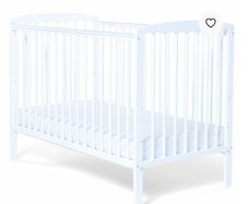 White wooden cot