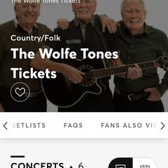 2x wolfetones tickets