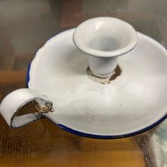 Enamel candle holder