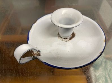 Enamel candle holder