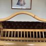 Vintage Mid Century Bamboo Magazine Rack with Heart Motifs Image 8
