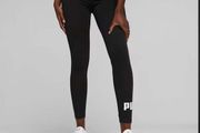 Puma black logo ladies leggings size XL UK16 EU44 Postage included
