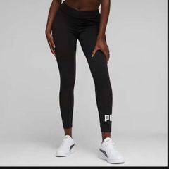 Puma black logo ladies leggings size XL UK16 EU44 Postage included
