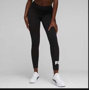Puma black logo ladies leggings size XL UK16 EU44 Postage included