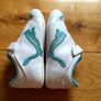Puma INFANT white/blue sneakers/ runners 8UK mint condition Image 3