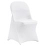 30 White Stretch Spandex Chair Covers - 30 PCS, Folding Kitchen Chairs Cover, Universal Washable Slipcovers Protector, Removable Chair Seat Covers, for Wedding Party Dining Room Banquet Event Image 8