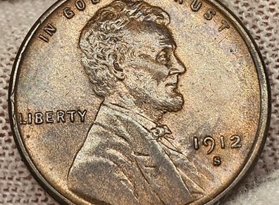 USA United States 1912 S Lincoln Wheat Penny Beautiful Uncirculated