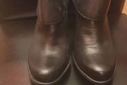 Black Clarks Ladies Ankle Boots