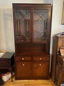 Solid Wood Display Cabinet 195cm 2 Available