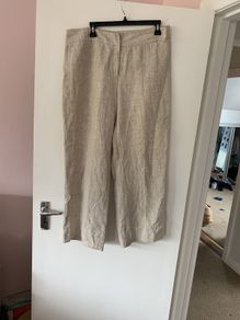 trousers 100% linen vintage y2k