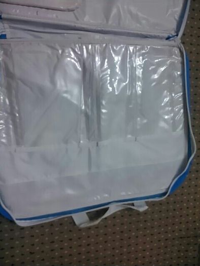 Large blue foldout changing bag
