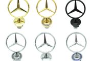 Metal Front Bonnet Hood Logo Emblems Badge Modified Standing Emblems For Mercedes Benz S E C W Class W210 W221 W220 W124 W202 W140 S320 S420 W204 W211 W212 C180 C200