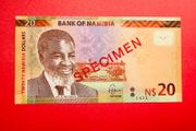 Namibia  20  Dollars  2015  SPECIMEN  Pick 12  ( Uncirculated )