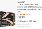 Sabrent rocket nano 1TB 2242 NVMe