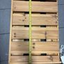 Large Wooden Ceiling-Mounted Hanging Wine Glass Rack with Chains Image 2