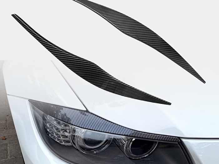 2pcs of Front Headlight Eyebrows for BMW 3 Series