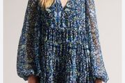 Rohzan Ted Baker Tiered Swing Mini Dress