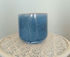 Blue Ceramic Plant Pot
