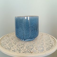 Blue Ceramic Plant Pot