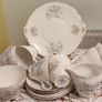 21 pcs Very pretty Vintage Royal Stuart Teaset Pale blue and pink flowers Image 2