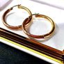 Vintage 14ct Gold Hoops Image 8