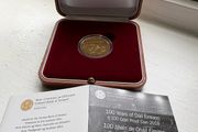 RARE Ireland 100 Euro Gold Proof Coin 2019.100th Anniversary