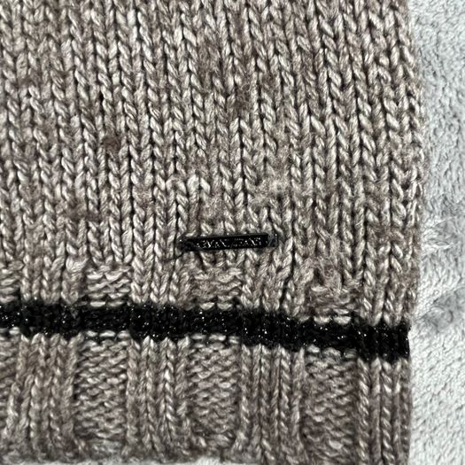 Armani Jeans Womens Roll Neck Jumper Sweater - Size 44 L - Grey - Mohair Blend