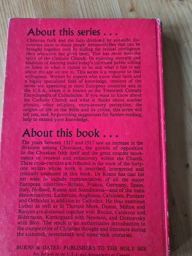 Three Centuries Of  Christian  Literature  By Gisbert Kranz. Hardback.  In Good Condition.