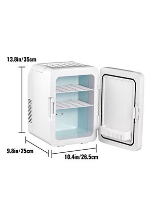 BRAND NEW 10L Mini Makeup Fridge Car Refrigerator Freezer Cooler & Warmer for Home Car Use Storing Skincare Cosmetic Food Drink