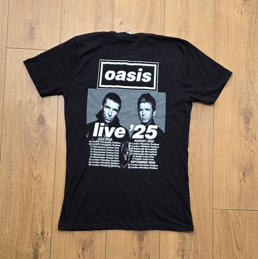 Oasis Tour Muscle Fit T-Shirt Mens Medium