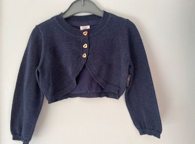 Ted Baker Baby Navy glittery bolero/cropped cardigan Size 1 As new