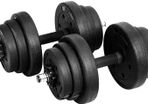 Dumbbells Set Of 2 Plastic in Total 20 Kg - Free Delivery Nationwide