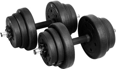 Dumbbells Set Of 2 Plastic in Total 20 Kg - Free Delivery Nationwide