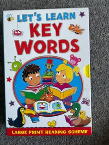 Lets Learn large print 4 hardback book box set excellent condition