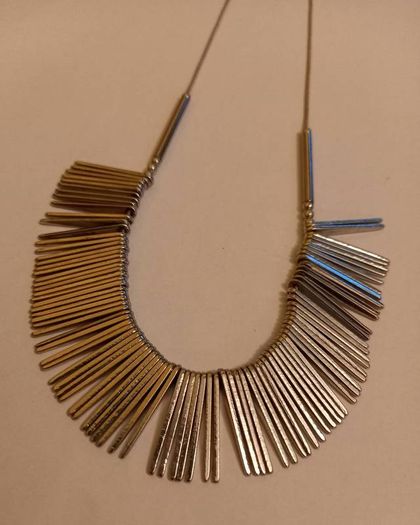 Silvertone Tassel Necklace