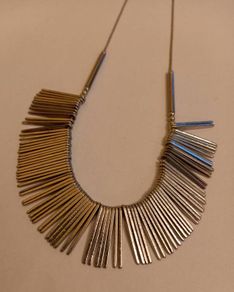 Silvertone Tassel Necklace