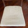 Antique occasional chair in French oak and cream upholstery seat IN EXCELLENT CONDITION Image 3