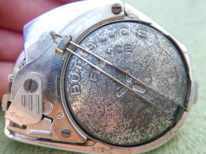 FLAMINAIRE Vintage 1950s Galet Butane Gas Silver Lighter Made in France (top cover is missing)